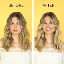 Use a hair serum to gently detangle hair after showering. Hair Lightener Spray Before And After