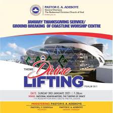 For booth rentals (cost $350) please contact: Live Video Rccg January 2021 Thanksgiving Service Divine Lifting Perspective