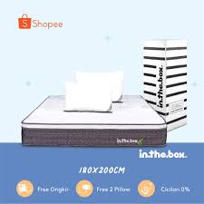 Kasur lipat escon uk 90 harga murah kwalitas terbaik. Kasur Spring Bed Inthebox X Ukuran 180x200 King Size Shopee Indonesia
