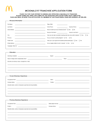Android app by mcdonalds usa, llc free. Mcdonald S Franchise Application Form