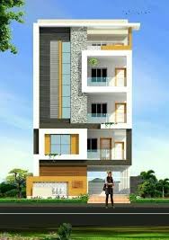 Modern Three Stories Building Exterior Design Ideas To See More Visit Small House Elevation Design House Front Design Duplex House Design