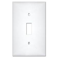 White Plastic One Toggle Light Switch Plates Toggle Light Switch Switch Plates Light Switch Plates