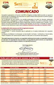 Maybe you would like to learn more about one of these? Plan Estatal De Vacunacion Al Magisterio De B C Docentes Y Administrativos Seccion 2 Snte