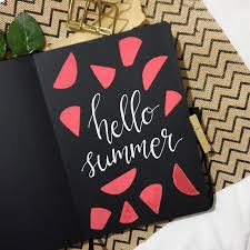 Welcoming Summer With The Blackout Journal Floral Illustrations Hand Lettering Flower Typography