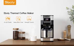 Set the clock on the coffee maker to the current time by separately holding the hour button and minute minute buttons until the numbers change to the correct hour and minute. 1429 Drip Coffee Maker Sboly