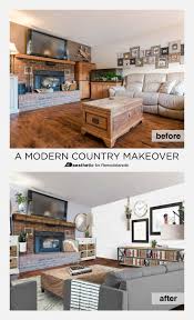 This image is provided only for personal use. Remodelaholic Real Life Rooms A Modern Country Living Room Makeover