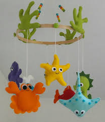 Under The Sea Hanging Crib Mobile Baby Mobile Ceiling Mobile Crib Mobile Nursery Decor Sea Animals Mobile Whale Crabe Hanging Crib Hanging Crib Mobile Diy Baby Room Decor
