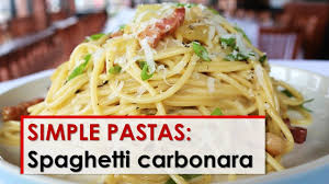 Spaghetti carbonara (bacon and egg spaghetti) is a simple, easy, and delicious recipe that is typical of lazio and popular all over the world! Simple Pastas Spaghetti Carbonara Youtube