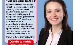 Asambleistja shqiptare, në mbështetje të Lëvizjes Vetëvendosje