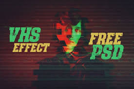 Vhs Effect Psd Template Photoshop Templates Free Free Photoshop Psd Templates