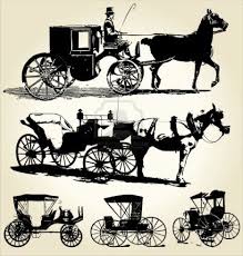 Horse And Carriage Silhouette Collection Horse Wagon Horse And Buggy Horse Carriage