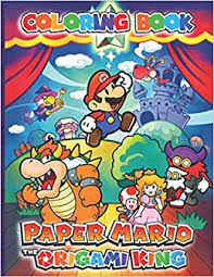 Today, you can see me coloring princess peach and mario from the. Paper Mario The Origami King Coloring Book Paper Mario The Origami King Awesome Coloring Books For Adults Teenagers Unique Colouring Pages Mabuchi Nakai 9798564131063 Amazon Com Books