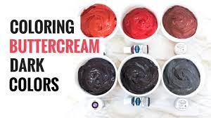 Run a knife through the icing. Coloring Buttercream Dark Colors A Comparison Youtube