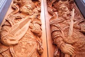 Wood carving door with empty plate with laurel branch ornament. 15 655 Wood Carving Door Stock Photos And Images 123rf