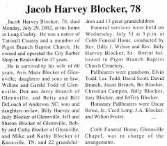 Jacob Harvey Blocker (1924-2002)