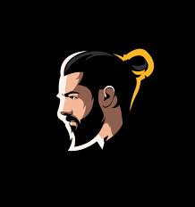 Draw Your Own Mascot Logo Beard Art Beard Logo Design Cartoon Clip Art
