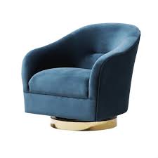 Mayes Swivel Chair In Spruce Velvet Brass In 2020 Overstuffed Chairs Chair Swivel Chair