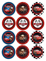 instant download non personalized birthday disney cars cupcake etsy in 2021 disney cars cupcakes cars birthday party disney disney cars