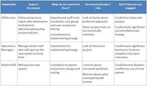 stakeholder analysis example program management