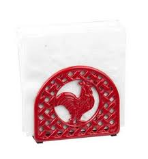 A part of umbra's buddy collection, it pairs with a coordinating paper towel holder. Cast Iron Rooster Napkin Holder Red Walmart Canada