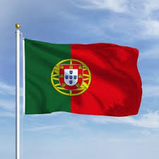 Liebe portugiesische flagge herz hintergrund. Portugal