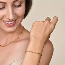 Vnox Minimalist Box Chain Bracelets for Women, Gold Color Stainless Steel  Link Chain Wristband Jewelry