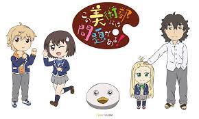 287 Kono Bijutsubu Ni Wa Mondai Ga Aru This Art Club Has A Problem Konobi Uchimaki Subaru Usami Mizuki Mr Dove Col Art Club Chibi Characters Chibi