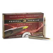 Federal Premium Vital Shok 270 Winchester Nbt Hunting 130 Grain 20 Rounds