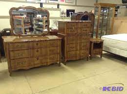 French provincial bedroom set style, title: Vintage Kent Coffey French Provincial Bedroom Set Apple Valley Estate Featuring Vintage Furniture Collector Dolls And More K Bid