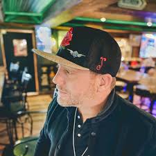 Rose/Bolt Wings Pin ~ Electric Blue