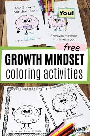 Download this adorable dog printable to delight your child. Free Growth Mindset Coloring Activities Kids Will Love