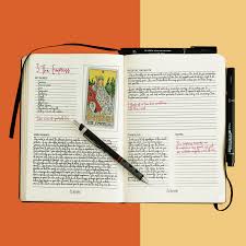 Tarot Journal Template Page Tarot Card Meanings 8 5x11 Letter Size Print Yourself Downloadable Template Oracle Lenormand Writing A Book Journal Template Card Reading