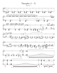 A motif is much more subtle, often doing its work in the background. Thoughts Motifs I V Sheet Music For Piano Solo Musescore Com