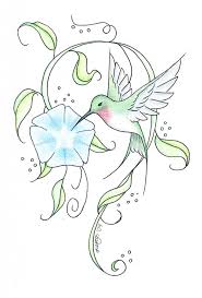 A popular dandelion tattoo on the wrist of the fighters, soldiers, army men, etc. Turquoise Hummingbird Sniffing A Blue Flower Tattoo Design Tattooimages Biz