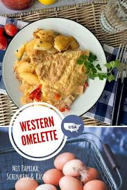 Western Omelette Mit Paprika Schinken Rezept Rezepte Lebensmittel Essen Rezeptideen