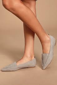 Pointed toe loafers suede loafers leopard loafers pointed flats outfit dress loafers cheetah flats leopard espadrilles blue loafers outfits. Pointed Light Grey Loafers Loafer Flats Vegan Suede Loafers Lulus