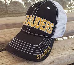 Custom Football Mom Bling Hats Childs Name And Number Personalization Included In Price Mom Bling Custom Football Football Mom