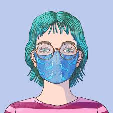 Face Mask No 9 Last One For Now Facemaskillustration Facemask Illustration Illustrationseries Mermaidhair Mar Coloriage Illustrations Ecole Maternelle