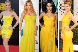 Shakira Fergie Vanessa Hudgens Maria Menounos Like Yellow Fashion Strapless Dress Fergie