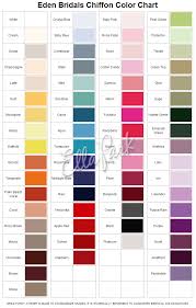 Bridesmaid Dress Colors Chart Fashion Dresses