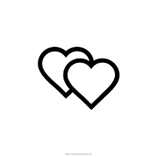 Simple geometric heart coloring page. Two Hearts Coloring Page Ultra Coloring Pages