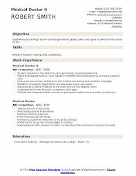When formatting your cv, choose a basic font like times new roman, arial, or calibri, and use it consistently throughout your document. Medical Doctor Resume Samples Qwikresume