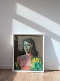 Check spelling or type a new query. Original Iconic Vintage 1950s Tretchikoff Miss Wong Green Lady Well Preserved Wall Hanging Print Large Picture 64cm Ta South African Art Art Prints African Art