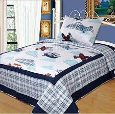 Novelty gift airplane captain kids children bedding duvet cover set pillow case. Pin On For The Home Boys Room