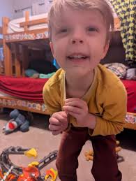 The boys are just waiting for Daddy to get home to put his shirt on. 🥰  (Daddy's says Copy)