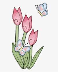 Mark a dot in the upper part of the torso. Flower Butterfly Clipart Free Downl Drawing Butterfly With Flowers Hd Png Download Transparent Png Image Pngitem