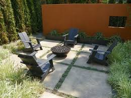 Combine Adirondack Chairs With Modern Elements For A Beautiful Design Fire Pit Patio Modern Fire Pit Modern Patio