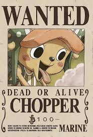 Roger memiliki harga buronan 5,5 miliar belly yang paling tinggi saat ini di one piece. Chopper Topi Jerami Bajak Laut Poster