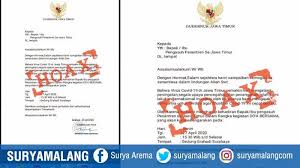 Cara membuat undangan ulang tahun dengan photoshop cs3, contoh undangan wisuda bhs inggris, contoh surat ulang tahun bahasa sunda, contoh undangan khitanan layout psd, contoh susunan acara perpisahan dalam bahasa lampung, gambar undangan khitanan bahasa inggris, down load desain undangan. Hoaks Surat Undangan Doa Bersama Pengasuh Ponpes Di Grahadi Gubernur Khofifah Physical Distancing Surya Malang