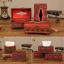creative retro tissue box wood european